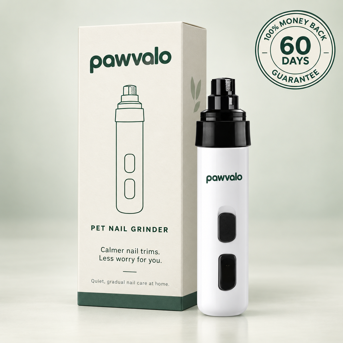 Pawvalo pet nail grinder with box